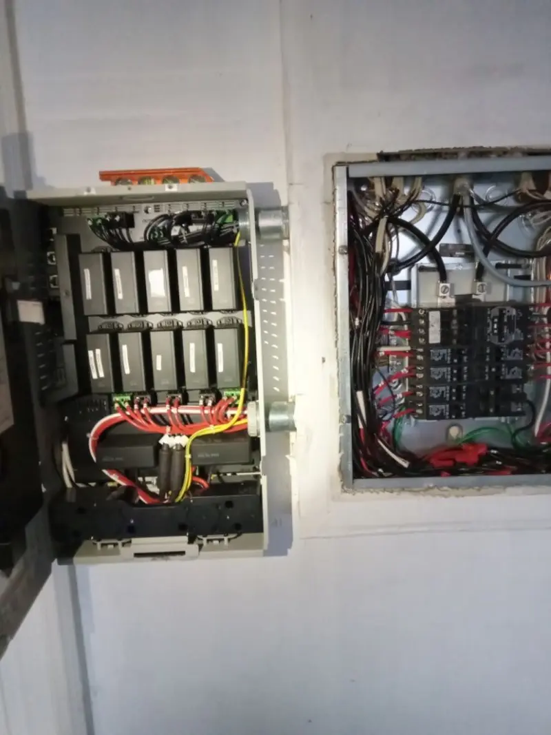 Electrical panel upgrade completed for Security Camera Wiring in Lyons